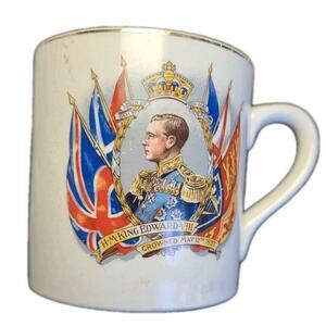 Midwinter Commemorative King Edward VIII Coronation Mug Crowned 1937